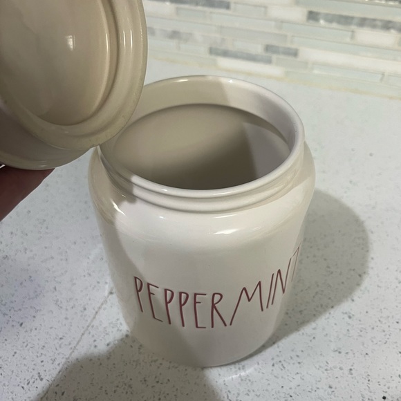 Rae Dunn Peppermint Cookie Jar - Picture 2 of 4